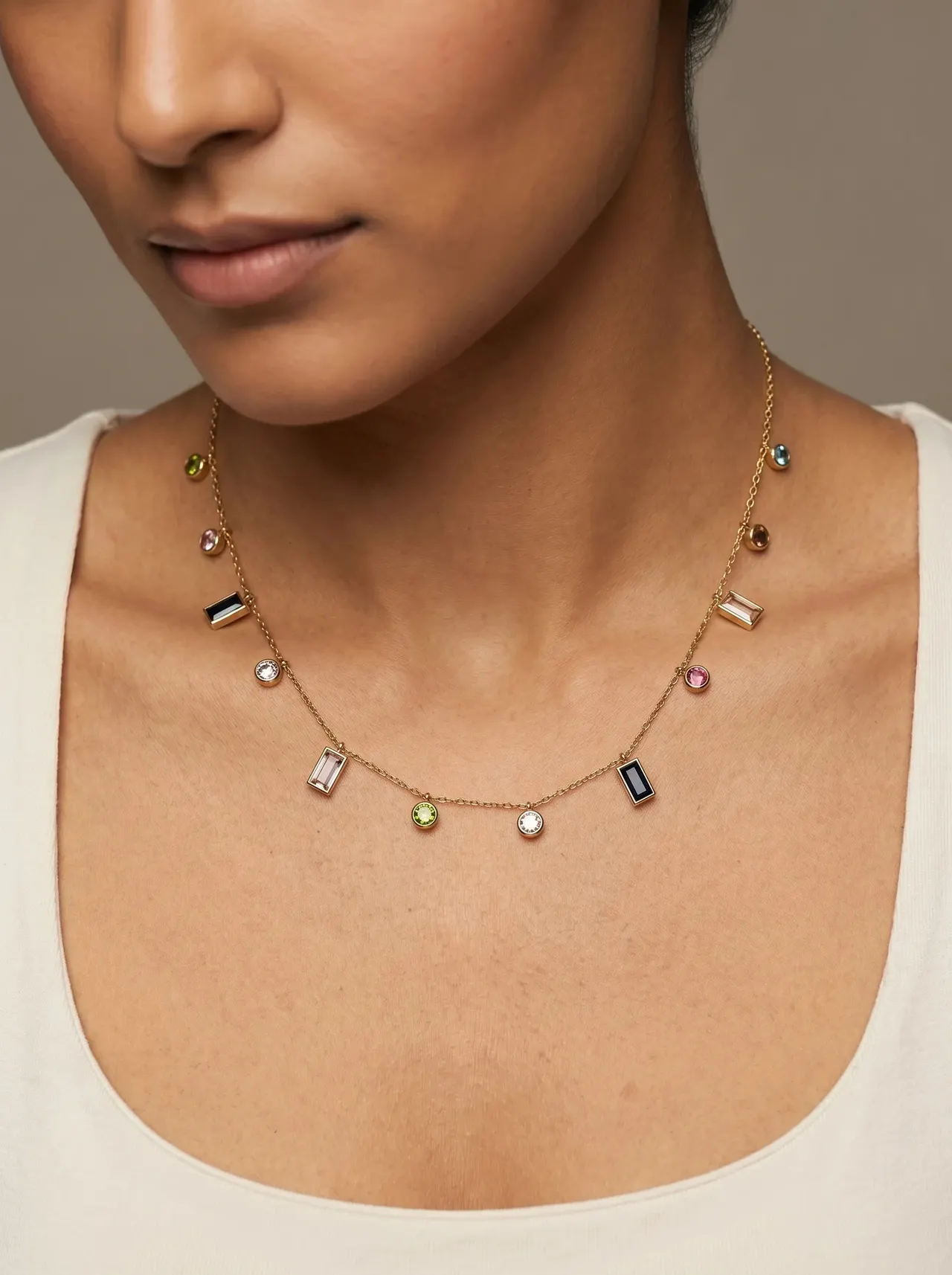 Mosaic Charm Necklace